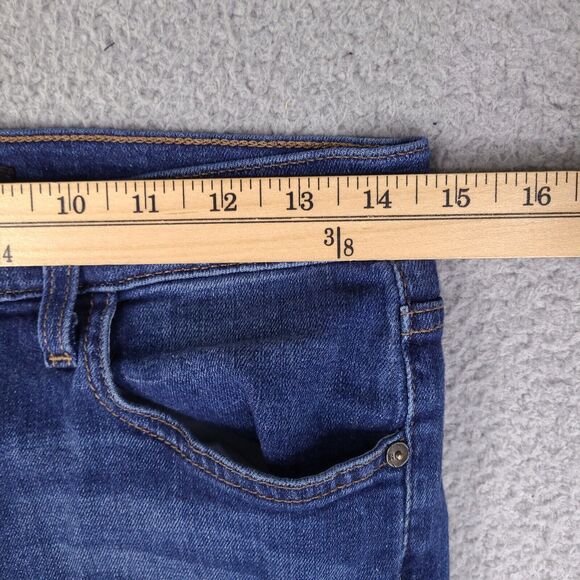 Joe's Jeans Womens Size 27 Blue Cuffed Cropped‎ Cotton Blend Stretch Low Rise - Picture 12 of 15